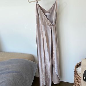 Birdy Grey Cindy dress in satin taupe